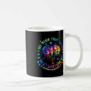 Ich sehe Ihre wahren Farben Puzzle Welt Autismus A Kaffeetasse