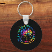 Ich sehe Ihre wahren Farben Puzzle Welt Autismus A Schlüsselanhänger (Vorderseite)