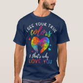 Ich sehe, Ihre wahren Farben Puzzle Welt Autismus T-Shirt (Vorderseite)