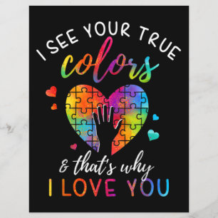 Ich sehe Ihre wahren Farben, Puzzle-Weltautismus