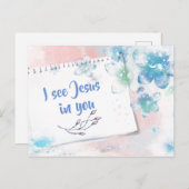 Ich sehe Jesus in dir Postkarte (Vorne/Hinten)