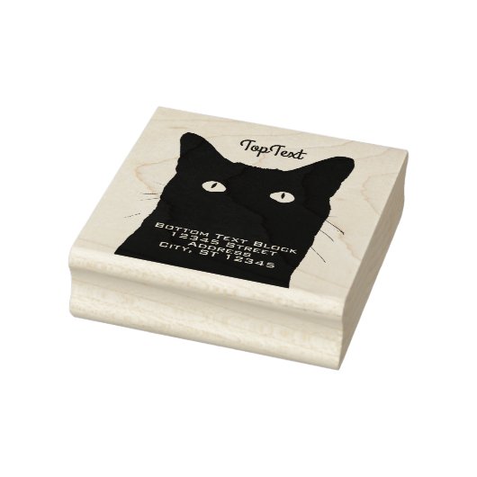 Ich sehe Katze 2 Textblöcke, die bearbeitet werden Gummistempel (Stempel)