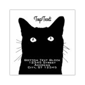 Ich sehe Katze 2 Textblöcke, die bearbeitet werden Gummistempel (Prägung)