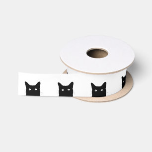 Ich sehe Katze zu klicken, um eine Satinband