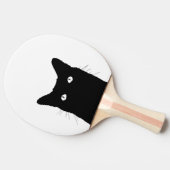 Ich sehe Katze zu klicken, um eine Tischtennis Schläger (Seitenansicht)