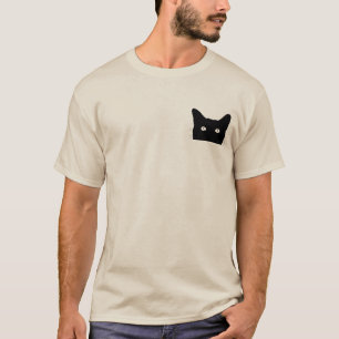 Ich sehe Katzenklick, um Ihren Farbhintergrund zu  T-Shirt