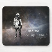 "Ich sehe keinen Gott oben hier…", Yuri Gagarin Mousepad (Vorne)