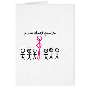 Ich sehe kurze Leute