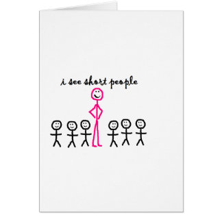 Ich sehe kurze Leute