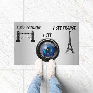 Ich sehe London I See France Funny Creepy Doormat Fußmatte