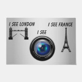 Ich sehe London I See France Funny Creepy Doormat Fußmatte (Vorderseite)