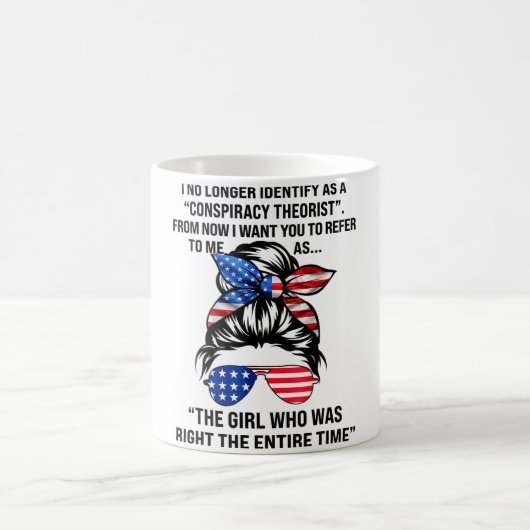 Ich sehe mich nicht mehr als Verschwörungstheoreti Kaffeetasse (Mittel)