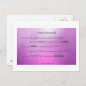 Ich sehe mir meine Gedanken an Postkarte (Vorne/Hinten)