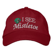 Ich sehe Mistletoe - SRF Bestickte Baseballkappe (Vorderseite)