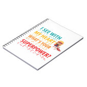 Ich sehe mit meinem Herz Mädchen - Blindheit Blind Notizblock (Linke Seite)