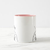 Ich sehe Mutterschaf Zweifarbige Tasse (Mittel)