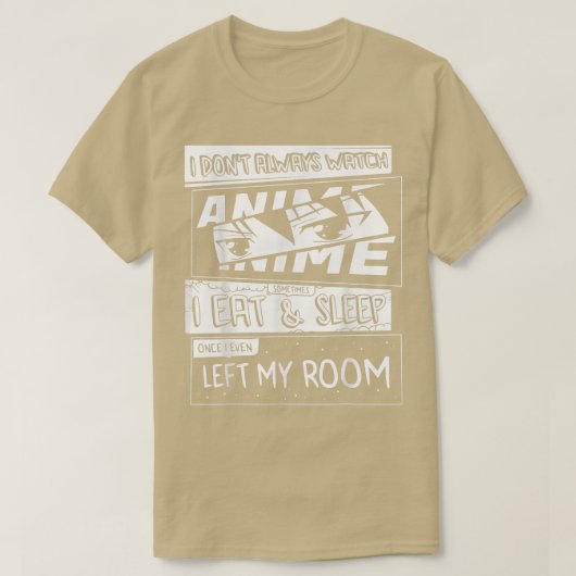 Ich sehe nicht immer Anime Manga Comic Art Style F T-Shirt (Design vorne)