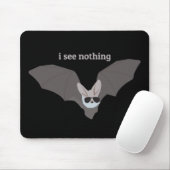 Ich sehe nichts - Fledermaus mit Sonnenbrille Mousepad (Mit Mouse)