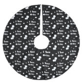Ich sehe Orbs-Baum-Rock Polyester Weihnachtsbaumdecke (Vorderseite)