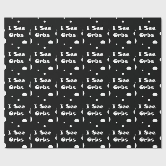 Ich sehe Orbs-Packpapier Geschenkpapier (Flach)