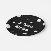 Ich sehe Orbs  Pappteller (Schrägansicht)