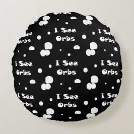 Ich sehe Orbs-Rundkissen Rundes Kissen