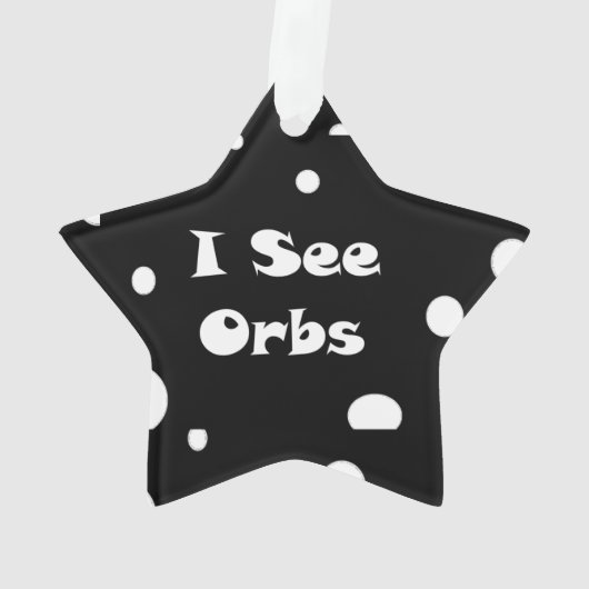 Ich sehe Orbs-Star-Ornament Ornament (Rückseite)