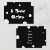 Ich sehe Orbs-Visitenkarten Visitenkarte (Vorne/Hinten)
