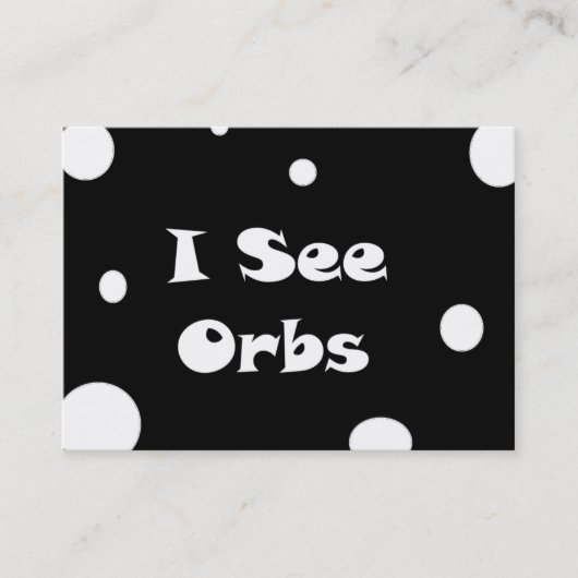 Ich sehe Orbs-Visitenkarten Visitenkarte (Vorderseite)