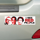 Ich sehe rote Leute Autoaufkleber (Auf Auto)
