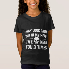 Ich sehe ruhig Sarkastischer Totenkopf Lustiges Mä T-Shirt