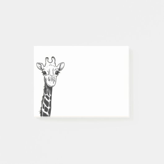 ICH SEHE SIE GIRAFFE POST-IT KLEBEZETTEL (Vorderseite)