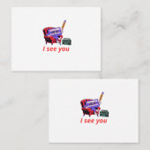 Ich sehe Sie Retro Cassette Lounge Visitenkarte (Vorne/Hinten)