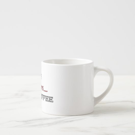 Ich sehe tote Bohnen weißes Halloween Espressotasse (Rechts)