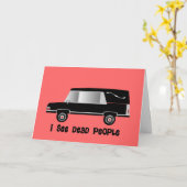 "Ich sehe Tote" Geschenke des Beerdigungsleiters Karte (Gelbe Blume)