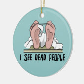 Ich sehe Tote Keramik Ornament (Links)