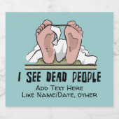 Ich sehe Tote Personalisiert Bierflaschenetikett (Einzelnes Label)