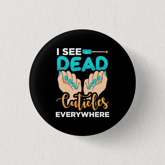 Ich sehe überall Kuchen Button (Vorderseite)