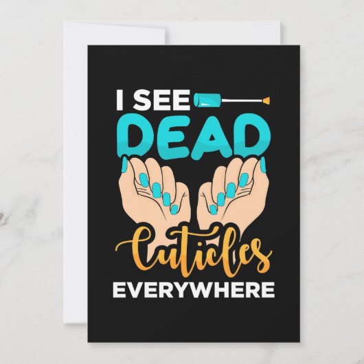 Ich sehe überall Kuchen Einladung (Vorderseite)