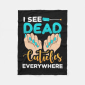 Ich sehe überall Kuchen Fleecedecke (Vorderseite)