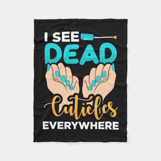 Ich sehe überall Kuchen Fleecedecke (Vorderseite)