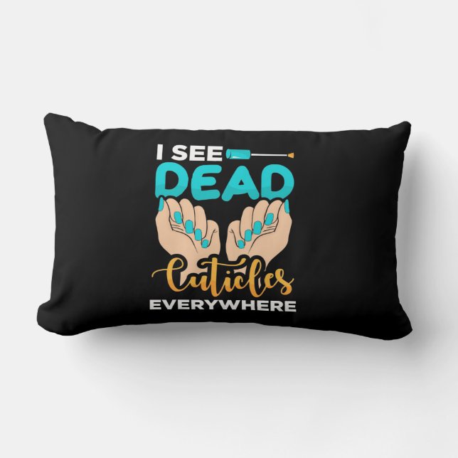 Ich sehe überall Kuchen Lendenkissen (Vorderseite)