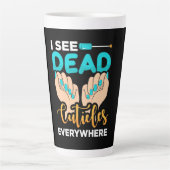 Ich sehe überall Kuchen Milchtasse (Vorderseite)