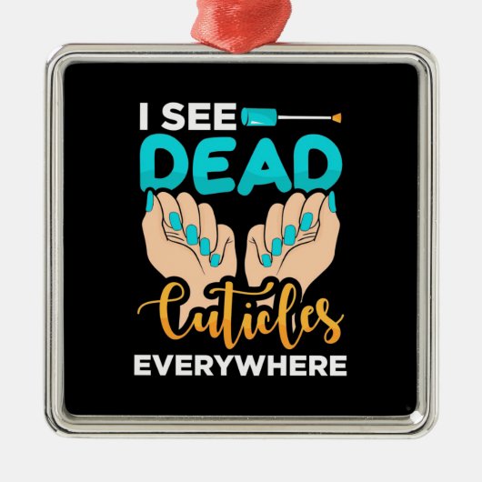 Ich sehe überall Kuchen Ornament Aus Metall (Vorne)