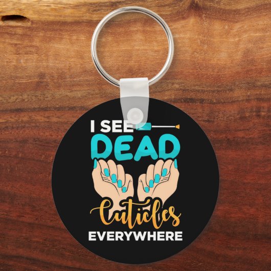 Ich sehe überall Kuchen Schlüsselanhänger (Vorderseite)