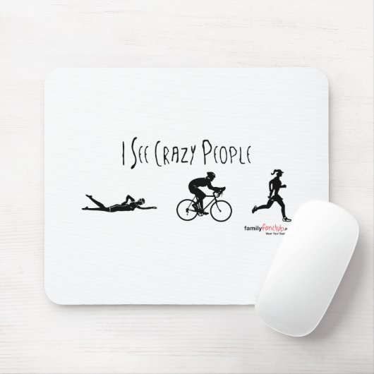 Ich sehe verrückte Leute Mousepad (Mit Mouse)
