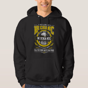 Ich sehe vielleicht wie ein Mechaniker aus Hoodie