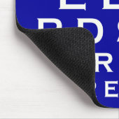 Ich sehe Vögel Eyechart Mousepad (Ecke)