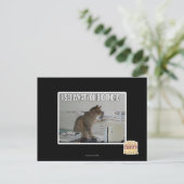 Ich sehe, was du dort getan hast postkarte (Stehend Vorderseite)