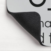 Ich sehe, was Sie dort taten Mousepad (Ecke)